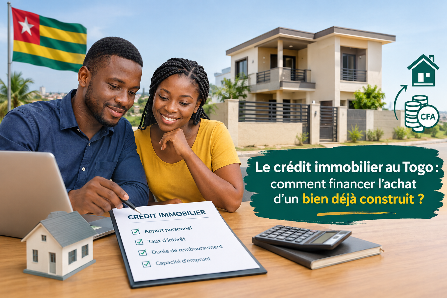 Le crédit immobilier au Togo : comment financer l'achat d'un bien déjà construit ?